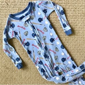 •Carters• footed baseball pjs